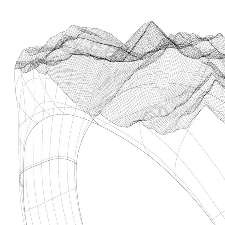 Modélisation 3D du relief du Pic du Midi de Bigorre pour une bague montagne