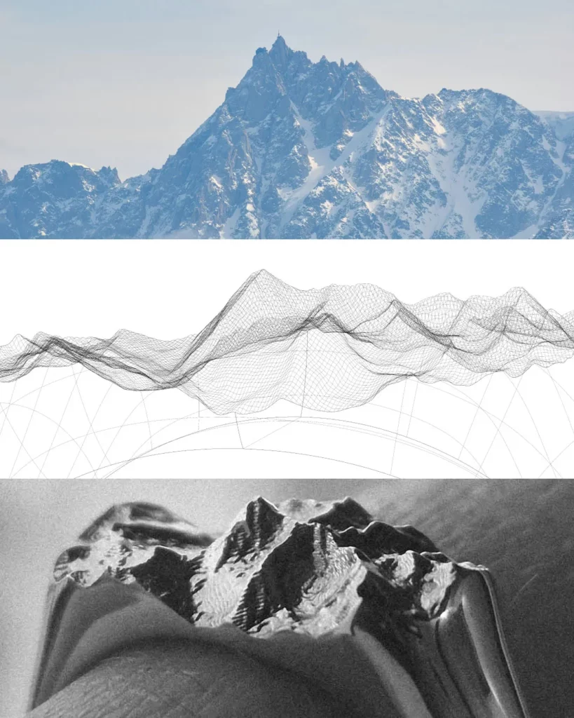 montagne, modélisation 3D, bague montagne